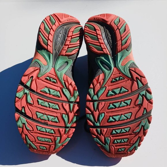 Asics Size 9 Black Orange men's Sneaker Shoes - Picture 9 of 11